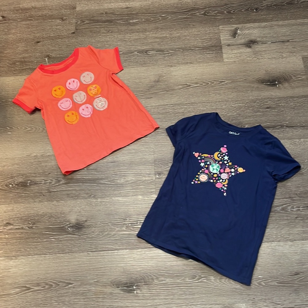 10/12 and 8/10 Cat & jack girl shirts